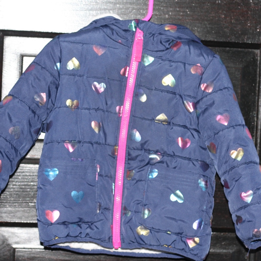 Toddler Girl Winter Fall Puffer Jacket 3T Fleece